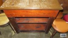 Antique cabinet with lift top