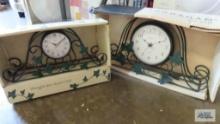 Two Ingraham battery powered clocks