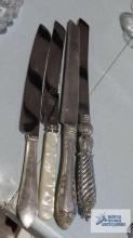 Assorted vintage cake knives