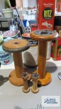 Wood spools