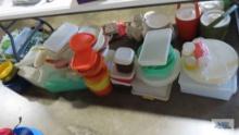 Large lot of Tupperware and plastic ware