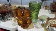 Vintage candle holders, vases, etc