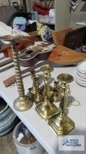 Brass candlesticks