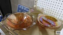 Carnival glass bowls