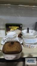 Assorted CorningWare casseroles