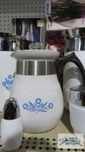 CorningWare percolators, salt and pepper shakers and etc