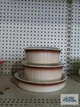 CorningWare baking dishes and pie plate