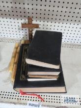 Assorted religious books and religious items