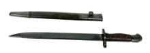 WWII 1943 British Pattern 1907 Mk. II Bayonet by North Western Railway with Scabbard