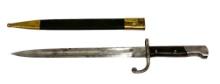 Brazilian M1908 Mauser Bayonet with Scabbard