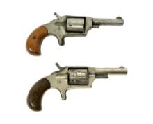 Pair of Antique Hopkins & Allen .32 CAL. Spur Trigger Revolvers