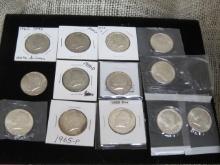 Lot of (13) Kennedy Half Dollars