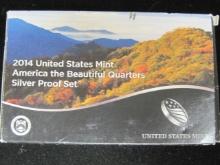 2014 US America the Beautiful Silver Proof Set