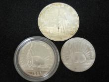 1986 Commemorative Liberty Dollar & 2 Half Dollars