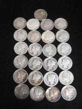 Lot of (25) Silver Dimes