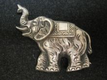 Sterling Silver Elephant Brooch