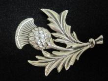 Vintage Danecraft Sterling Silver Thistle Brooch