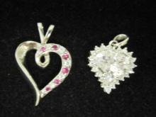 (2) Stauer Sterling Silver Pendants