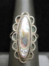 Sterling Silver Navajo Abalone Ring