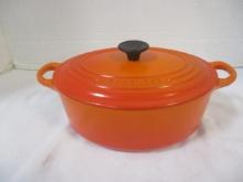 Le Creuset 2 3/4" Quart Orange Dutch Oven with Lid