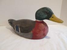 Hand Carved and Painted Mallard Drake Duck Decoy