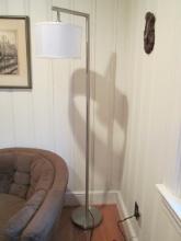 Brushed  Chrome Floor Lamp with Dimmer Foot Switch