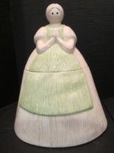 Midcentury Ceramic Praying Lady Cookie Jar