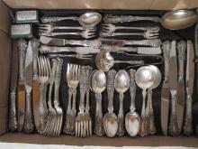 61 Pieces of Gorham "Buttercup" Sterling Flatware and Serving Pieces