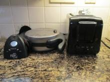 Krup 2 Slice Toaster and Presto Flip-Side Waffle Baker