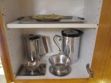 Midcentury Stainless Hostess Pieces