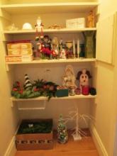 Christmas Decorations-Lights, Wreaths, Santa Figurines, Glass Ball Ornaments,