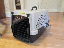 Medium Size Plastic Pet Kennel with Wire Door