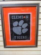 Glasart Collectors Series "Clemson Paw #1" 159/750 - Framed and Matted