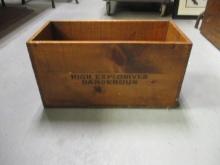 Vintage Trojan Powder Co. Explosives Wood Shipping Crate/Box