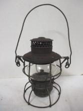 Vintage Adams & Westlake Co. Railroad Kerosene Lantern