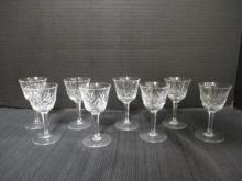 Set of 8 Nachtmann "Nierstein" Crystal Cordial Stem Glasses