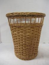 Wicker Wastebasket