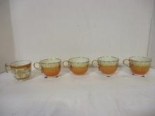 5 Vintage Coalport Porcelain China Cups