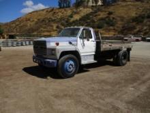 1989 Ford F700 Flatbed Truck,