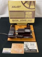 Kalart Editor Viewer Eight, 8mm Film Viewer w/ Dual Purpose splicer, tested and working