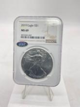 2019 NGC Graded MS69 / Silver Walking Dollar 1 ounce .999 pure silver coin.