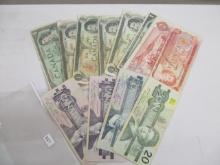 Currency Canadian $1.00 & $2.00 not legal teneder (12) $45.00 in bills as legal tender (4)