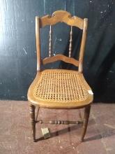 Antique Cane Bottom Side Chair