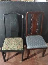 Black Painted Oriental Side Chair