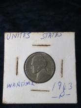 Coin-1943 P Wartime Nickel