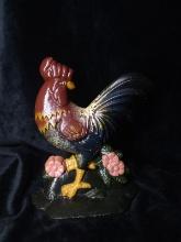 Cast Iron Rooster Door Stop