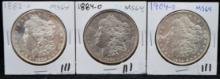 HIGH GRADE 1882-S, 1884-0, 1904-0 MORGAN DOLLARS