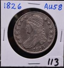 1826 CAPPED BUST HALF DOLLAR