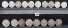 18 PRE 1904 MIXED DATES & MINTS MORGAN DOLLARS