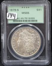 1879-S MORGAN DOLLAR - PCGS MS65